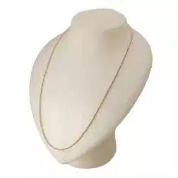 Collana Corda Oro Giallo con Veneta Oro Bianco 58cm x 2.2mm