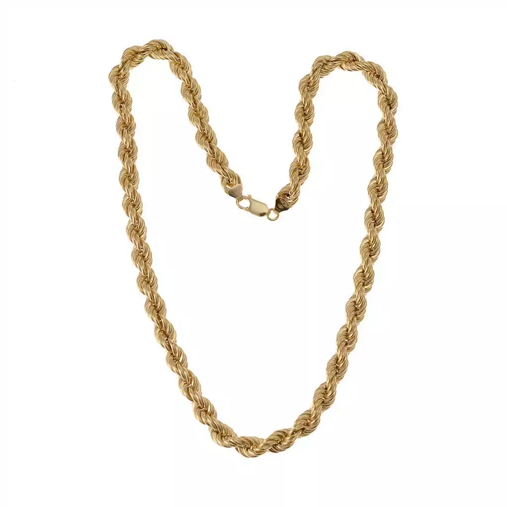 Collana Corda x 7.70mm Oro Giallo