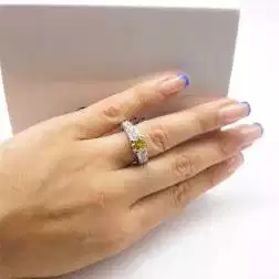 Solitario Diamante Giallo