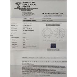 Diamante Certificato IGI 0.45 H IF