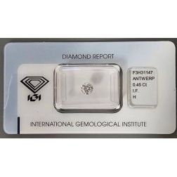 Diamante Certificato IGI 0.45 H IF