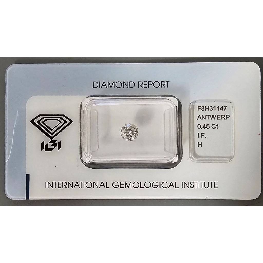 Diamante Certificato IGI 0.45 H IF