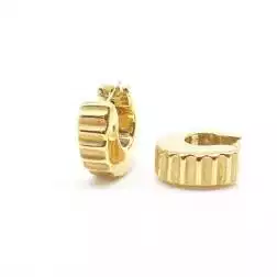 Boccole satinate e lucide in oro giallo 18 kt