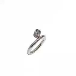 Anello Solitario Design con Acquamarina e Diamanti