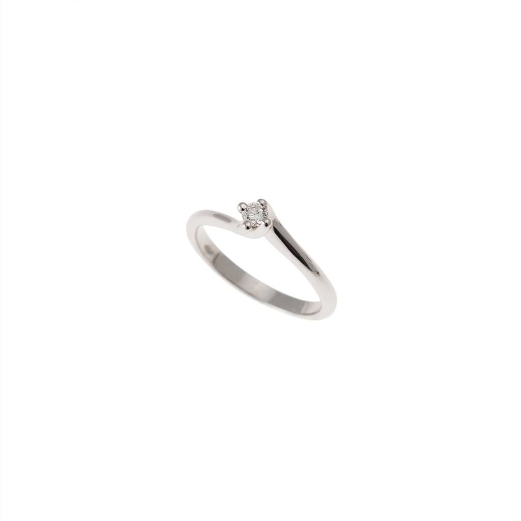 Solitaire ring Panarea 0.10ct