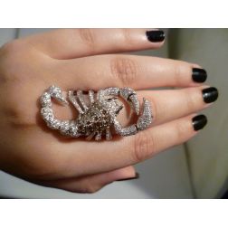 Scorpio Ring with Diamonds photo of worn