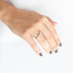 Solitaire ring Panarea 0.20ct photo worn