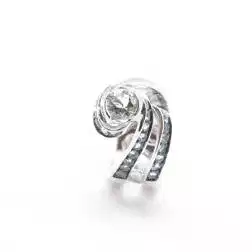 Vortice 37 Aquamarine Ring in White Gold