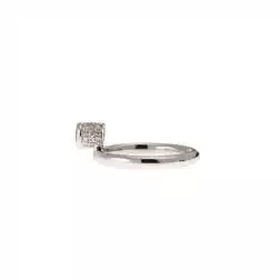 Anello Solitario Design con Acquamarina e Diamanti