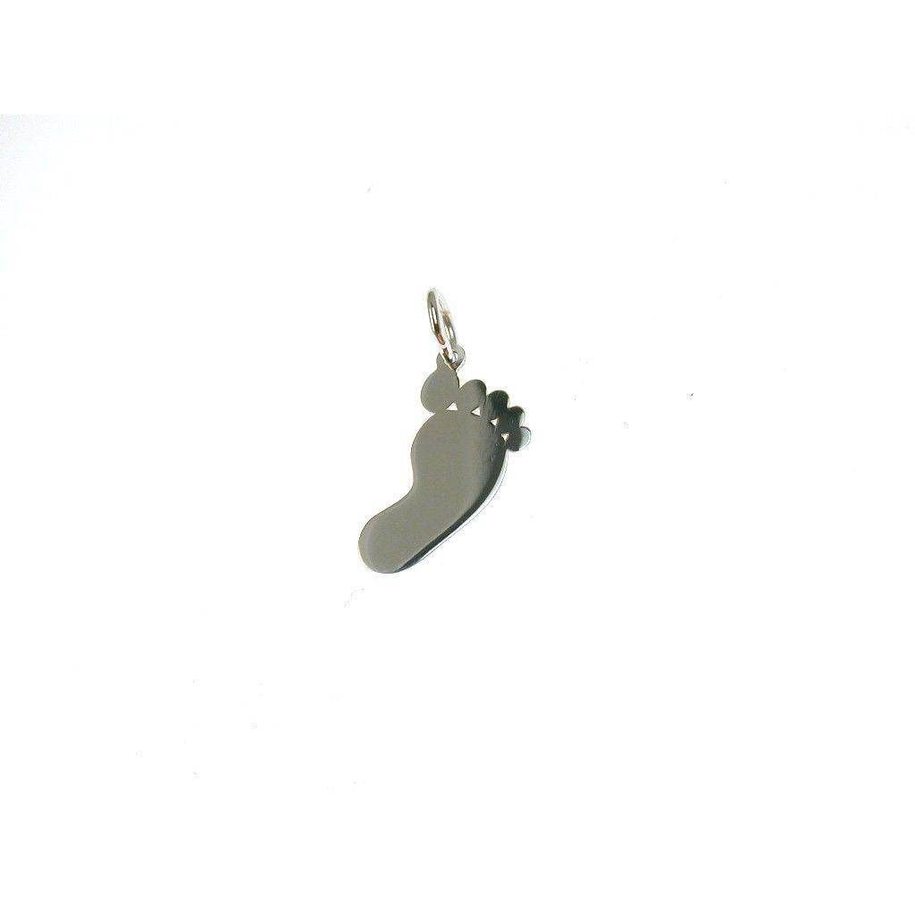Ciondolo Piedino Oro Bianco