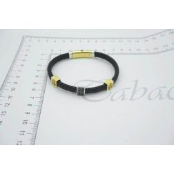 Sailorman Men's Bracelet in Yellow and White Gold