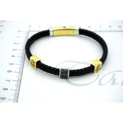 Sailorman Men's Bracelet in Yellow and White Gold