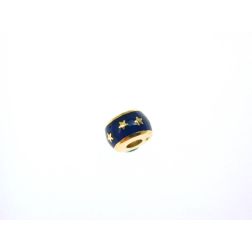 Stars and enamel pendant blu