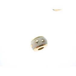 Stars and enamel pendant white