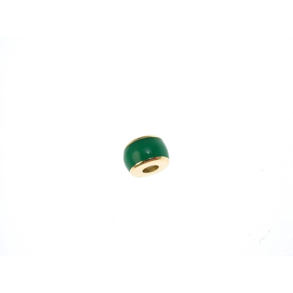 Green Enamel Round pendant