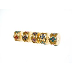 Multicolor Flowers Pendant