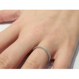 photo of worn 1.8mm Eternity Diamond Band