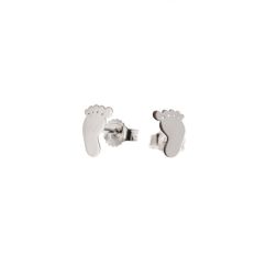 Foot earrings in 18k White Gold