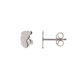 Foot earrings in 18k White Gold