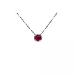 Collana Circle Rubino