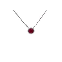 Ruby Circle Necklace