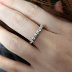 7 Diamond Ring Suspended 0.39ct photo worn