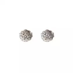 Orecchini Punto Luce Diamanti 0.17ct Contornati