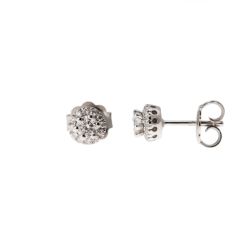 Orecchini Punto Luce Diamanti 0.17ct Contornati