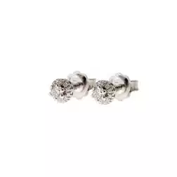 Orecchini Punto Luce Diamanti 0.34ct Contornati
