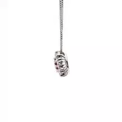 Collana Kate con Rubino 5x4mm e 10 Diamanti