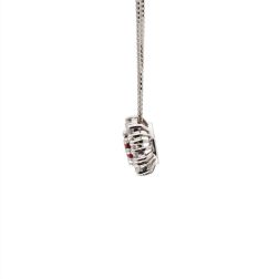 Kate Ruby Necklace 5x4mm and 10 Diamonds