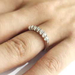 7 Diamond Ring Suspended 0.39ct photo worn