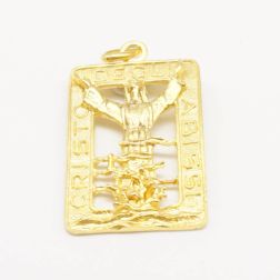 Christ of the Deep yellow gold medal