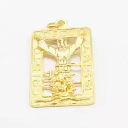 Medaglia Cristo degli Abissi oro giallo