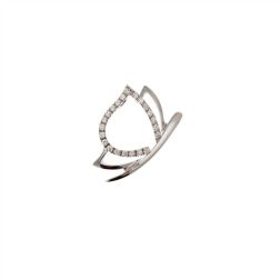Flying Butterfly Charm with Diamonds