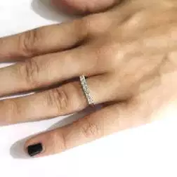 Veretta 7 Diamanti Suspended  0.39ct foto indossata