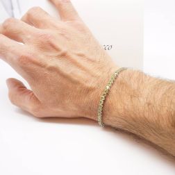 Bracciale Tennis con Peridoto Foto indossata