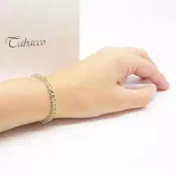 Photo of worn Tennis Bracelet with Peridot
