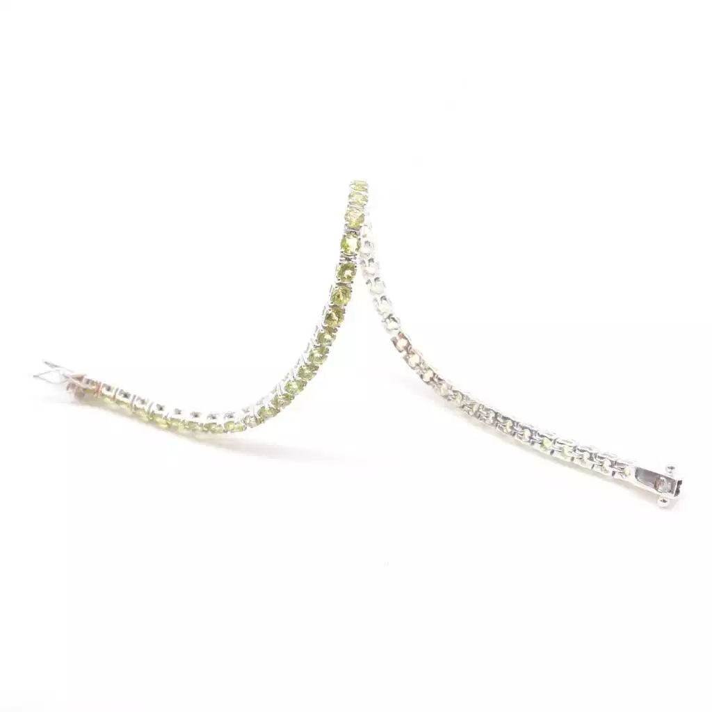 Tennis Bracelet with Peridot