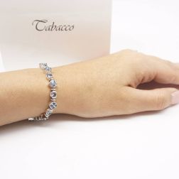 Bracciale Tennis Acquamarina foto indossata
