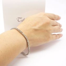 Bracciale Tennis Diamanti Brown foto indossata