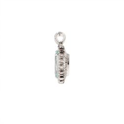Kate Pendant with 10x9mm Aquamarine and Diamonds