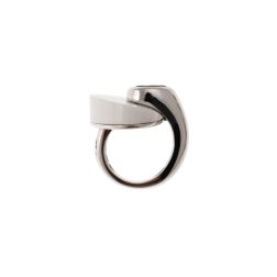 Anello Design con Peridoto Ovale e Agata Bianca