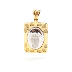 Two-tone Madonnina pendant