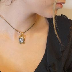 Two-tone Madonnina pendant