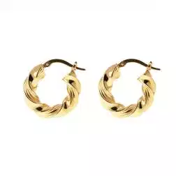 Boccole intrecciate a spirale Oro Giallo 18kt