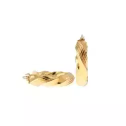 Boccole intrecciate a spirale Oro Giallo 18kt