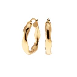 Boccole Ondulate Lucide 3cm x 5.30mm Oro Giallo 18kt
