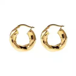 Boccole Ondulate Oblique 2.20cm x 5.50mm Oro Giallo 18kt