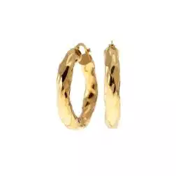 Boccole Ondulate Oblique 3.20cm x 5.50mm Oro Giallo 18kt